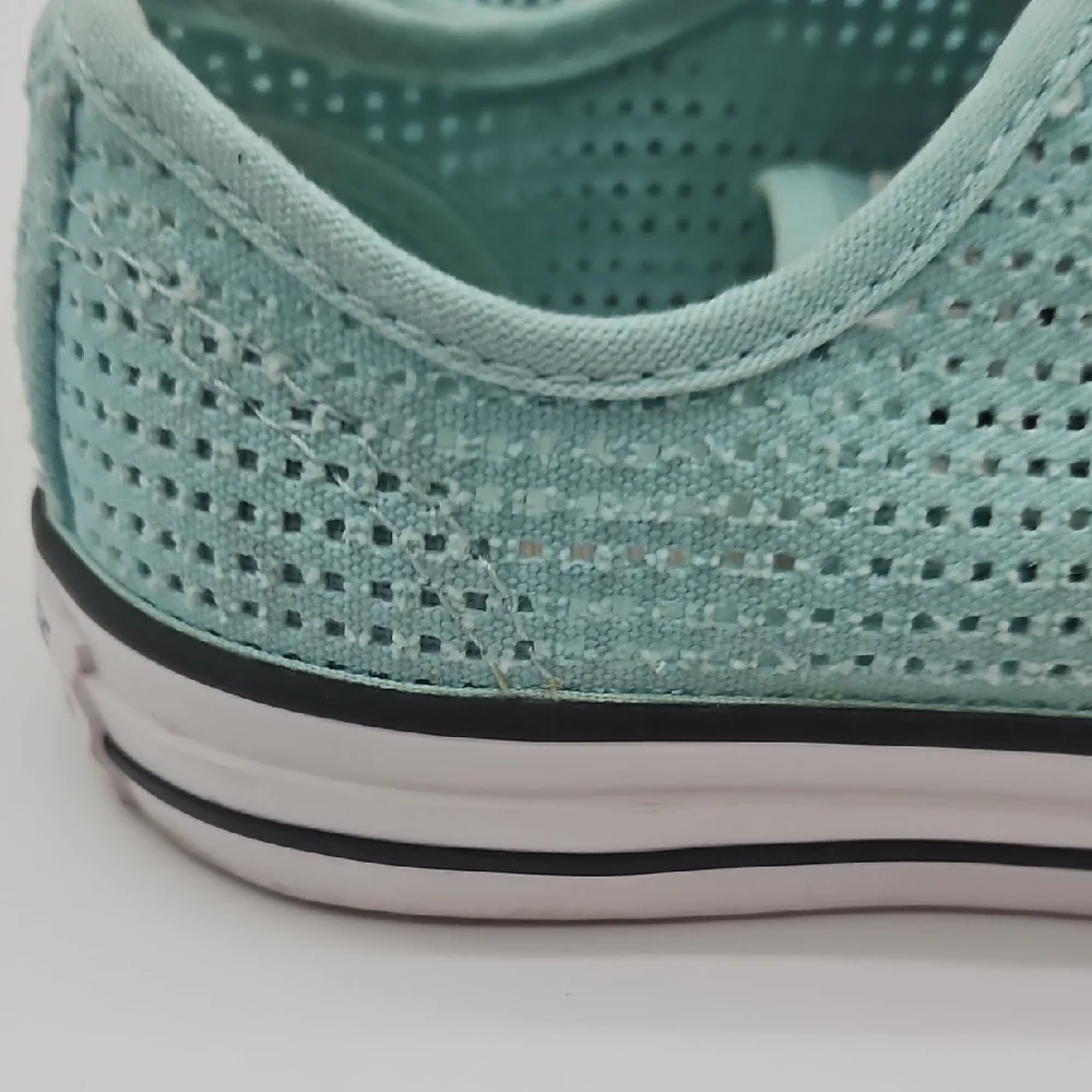 Converse All-Star Perforated Aqua Low-Top Sneakers Size 7 - Picture 8 of 14
